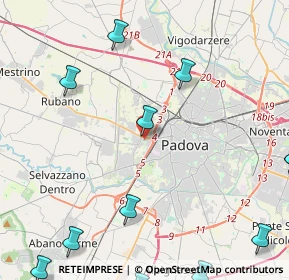 Mappa Via Giovanni Boaga, 35136 Padova PD, Italia (6.66692)