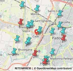 Mappa Via Nicolò Tartaglia, 35139 Padova PD, Italia (2.293)