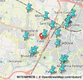 Mappa Via Nicolò Tartaglia, 35139 Padova PD, Italia (2.29778)
