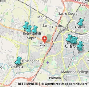 Mappa Via Nicolò Tartaglia, 35139 Padova PD, Italia (2.63167)