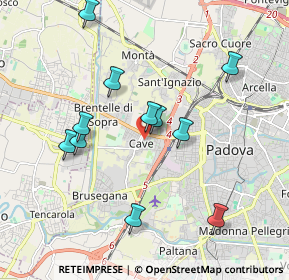 Mappa Via Nicolò Tartaglia, 35139 Padova PD, Italia (1.86636)