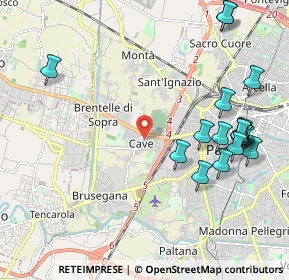 Mappa Via Nicolò Tartaglia, 35139 Padova PD, Italia (2.45588)