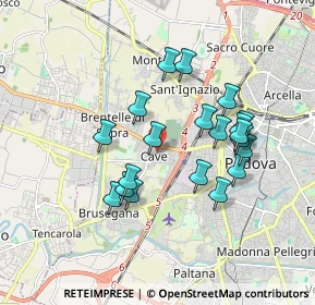 Mappa Via Nicolò Tartaglia, 35139 Padova PD, Italia (1.61)
