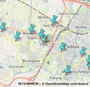 Mappa Via Nicolò Tartaglia, 35139 Padova PD, Italia (2.64833)