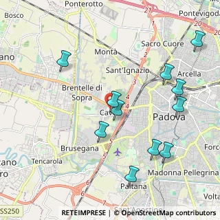 Mappa Via Nicolò Tartaglia, 35139 Padova PD, Italia (2.21818)
