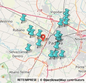 Mappa Via Nicolò Tartaglia, 35139 Padova PD, Italia (3.42176)