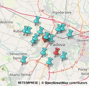 Mappa Via Nicolò Tartaglia, 35139 Padova PD, Italia (2.79412)