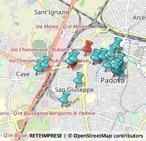 Mappa Via delle Melette, 35138 Padova PD, Italia (0.846)