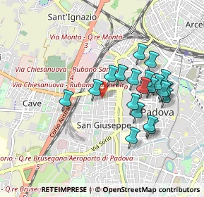 Mappa Via delle Melette, 35138 Padova PD, Italia (0.8345)