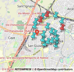 Mappa Via delle Melette, 35138 Padova PD, Italia (0.799)