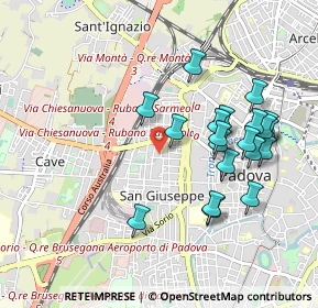 Mappa Via delle Melette, 35138 Padova PD, Italia (0.949)