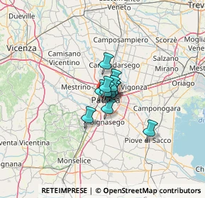 Mappa Via delle Melette, 35141 Padova PD, Italia (4.79917)