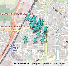 Mappa Via delle Melette, 35138 Padova PD, Italia (0.2285)