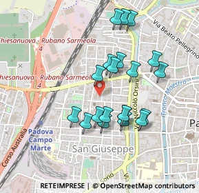 Mappa Via delle Melette, 35141 Padova PD, Italia (0.411)