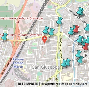 Mappa Via delle Melette, 35138 Padova PD, Italia (0.7225)