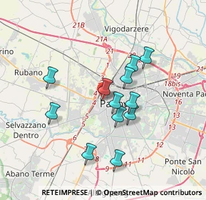 Mappa Via delle Melette, 35138 Padova PD, Italia (3.00917)