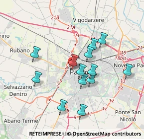 Mappa Via delle Melette, 35141 Padova PD, Italia (3.22769)