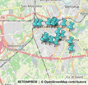 Mappa Via Salisburgo, 37136 Verona VR, Italia (1.3095)