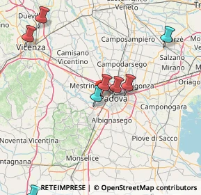 Mappa Via Vincenzo Gioberti, 35030 Selvazzano dentro PD, Italia (25.40091)