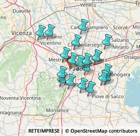 Mappa Via Vincenzo Gioberti, 35030 Caselle PD, Italia (11.03)