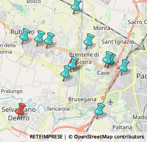 Mappa Via Vincenzo Gioberti, 35030 Selvazzano dentro PD, Italia (2.095)