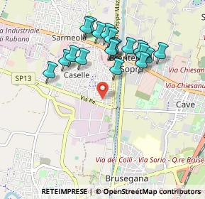 Mappa Via Vincenzo Gioberti, 35030 Caselle PD, Italia (0.9155)