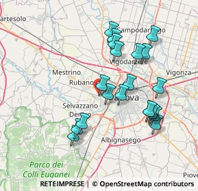 Mappa Via Vincenzo Gioberti, 35030 Caselle PD, Italia (7.149)
