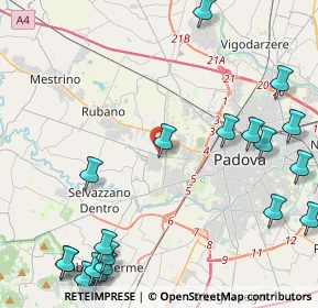 Mappa Via Vincenzo Gioberti, 35030 Caselle PD, Italia (6.15)