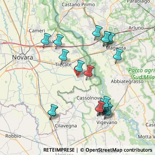 Mappa Via Izzano, 28065 Cerano NO, Italia (8.628)