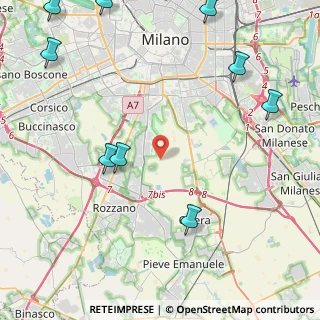Mappa 20090 Rozzano MI, Italia (6.62273)