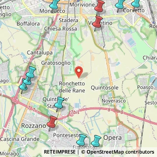 Mappa 20090 Rozzano MI, Italia (3.45417)
