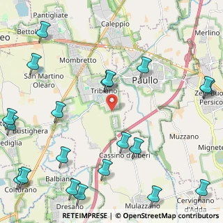 Mappa Via Cassino D'Alberi, 20067 Tribiano MI, Italia (3.165)