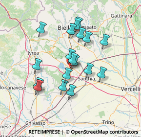 Mappa Via Ivrea, 13881 Cavaglià BI, Italia (11.97944)