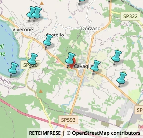 Mappa Via Ivrea, 13881 Cavaglià BI, Italia (2.55636)