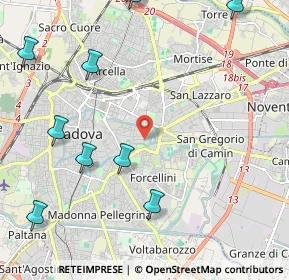 Mappa Via Giuseppe Orus, 35131 Padova PD, Italia (3.01091)