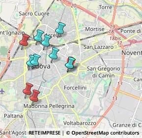 Mappa Via Giuseppe Orus, 35131 Padova PD, Italia (1.88455)