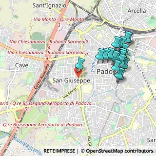 Mappa Via Milazzo, 35139 Padova PD, Italia (1.0925)