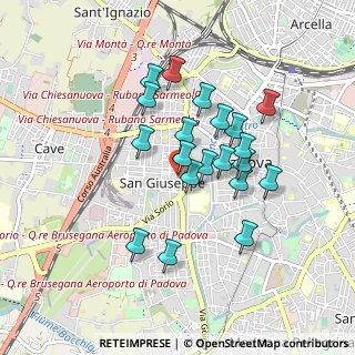 Mappa Via 35139, 35139 Padova PD, Italia (0.7495)