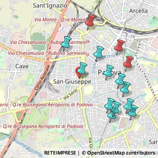Mappa Via Milazzo, 35139 Padova PD, Italia (1.13714)