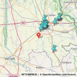 Mappa Via delle Aie, 28100 Novara NO, Italia (7.01429)