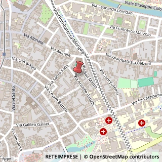 Mappa Via Orazio Tramontani, 52, 35121 Padova, Padova (Veneto)