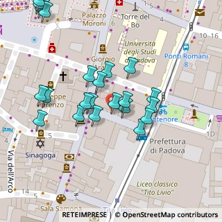 Mappa Universita' degli studi di Padova, 35122 Padova PD, Italia (0.03182)
