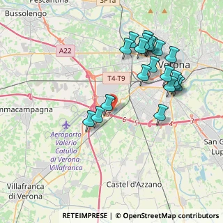 Mappa Via Santuario della Salute, 37137 Verona VR, Italia (4.116)