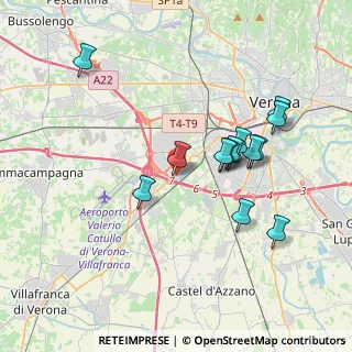 Mappa Via Santuario della Salute, 37137 Madonna di Dossobuono VR, Italia (3.49429)