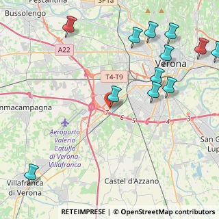 Mappa Via Santuario della Salute, 37137 Verona VR, Italia (5.93385)