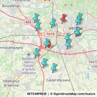 Mappa Via Santuario della Salute, 37137 Madonna di Dossobuono VR, Italia (4.24643)