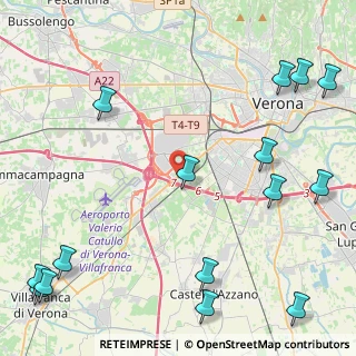 Mappa Via Santuario della Salute, 37137 Madonna di Dossobuono VR, Italia (6.73375)