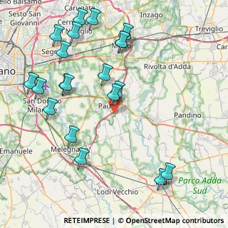 Mappa Cascina Sant'Antonio, 20067 Paullo MI, Italia (9.8325)
