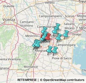 Mappa Via Niccolò Orsini, 35141 Padova PD, Italia (7.32357)