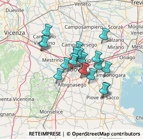 Mappa Via Niccolò Orsini, 35141 Padova PD, Italia (9.84263)